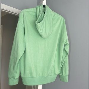 Green hoodie